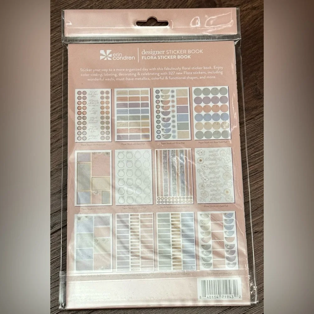 Erin Condren Floral Sticker Set